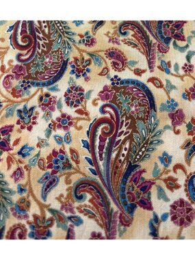 Hoffman Cotton Fabric Kashmir Paisley Print 16"x43" Floral Quilting Sewing Mater
